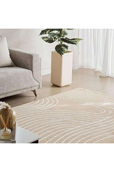 PAN HOME سجادة أرتفل المزخرفة 200x290 سم - طبيعية