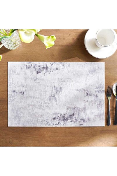PAN HOME Easton 4piece Vinyl Placemat Set 30x45cm - Grey