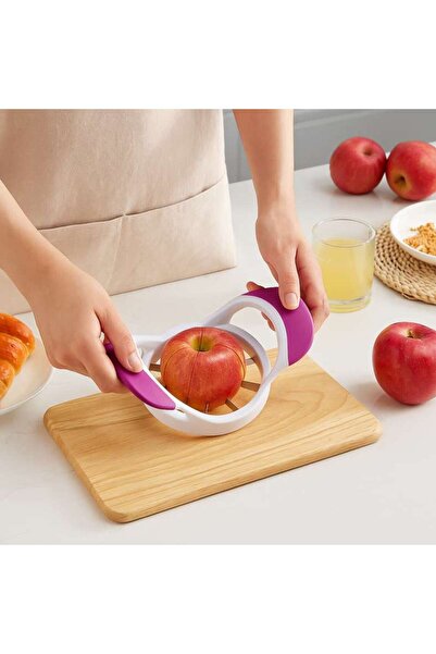 PAN HOME قطاعة تفاح فيتون 17.5×10.5×5.3 سم - أحمر