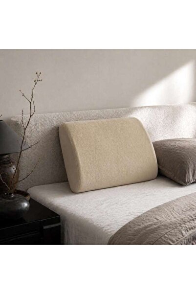 PAN HOME Loryn Ergonomic Memory Foam Pillow 30x32x10cm - Beige