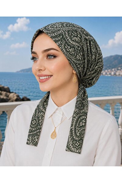 erasra class Scarf Bonnet Cotton Fabric Does Not Slip, Ready to Wear, Has a T...