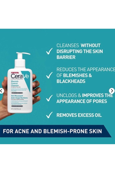 CeraVe Blemish Control Cleanser, 236 ml