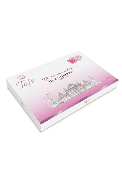 TAFE Gül Aromalı Lokum Hediyelik Kutu, 300 Gr