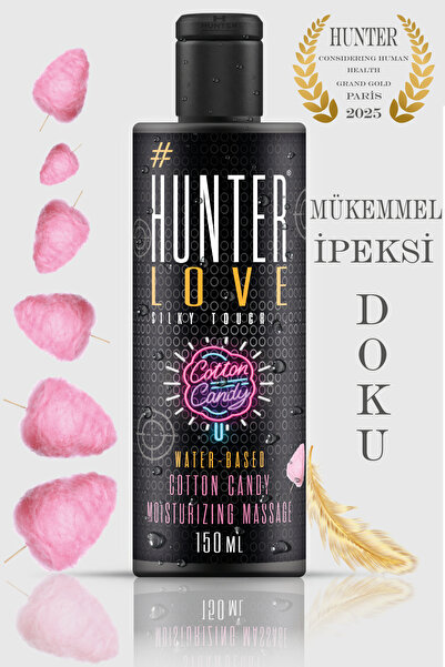 Hunter Love Kayganlaştırıcı Masaj Jel 150 Ml Pamuk Şeker Jel Premium Quality