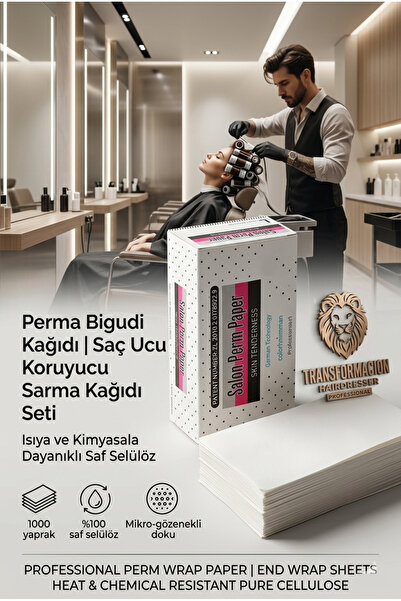 Transformacion Profesionalni papir za uvijanje kose, 1000 komada, otporan na ...