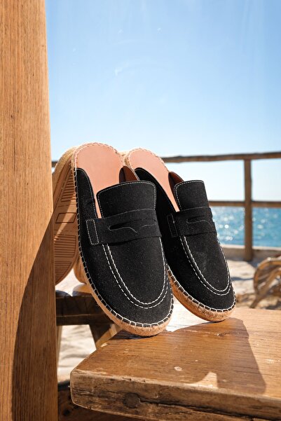 no7man Susa Black Men's Slippers