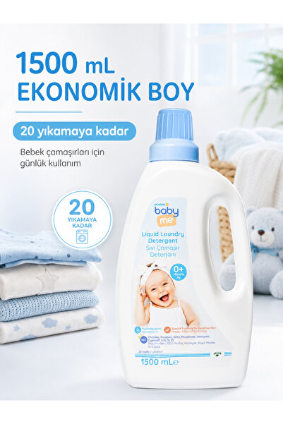 Baby&Me Baby Me Sıvı Bebek Çamaşır Deterjanı 1500 ml