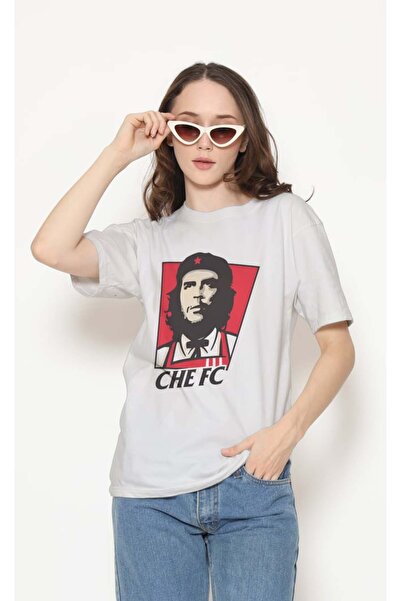 buzagi tasarım ürünleri Urban Regular Fit Unisex White T-Shirt