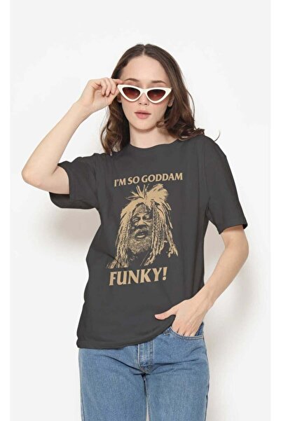 buzagi tasarım ürünleri Funkadelic Regular Fit Black Unisex T-Shirt