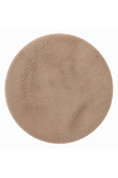 Sihirli Halı Nuvy Serisi 40011 Model Camel Renk Yuvarlak Kesim Halı