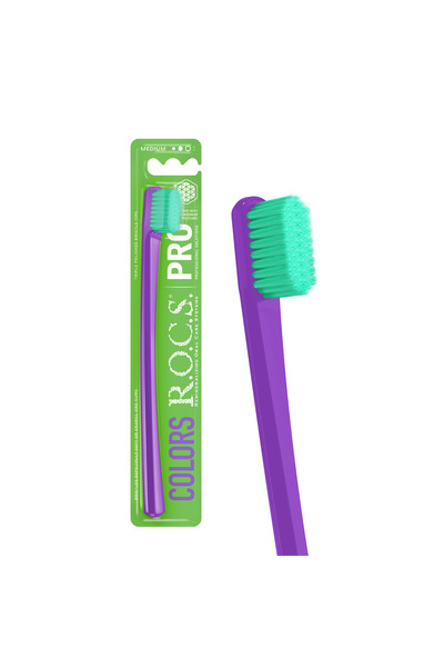 R.O.C.S. R.O.C.S. Pro Colors 5940 Toothbrush - Medium Hard Purple