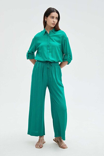 Nichii Women's Long Pants with Waist Tie