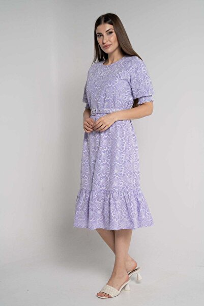 mica 3/4 Sleeve Midi Dress for Women