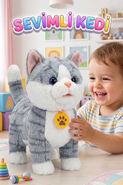Tıfıl Toys Can Oyuncak 6 Fonksiyonlu Sevimli Kedi 2160