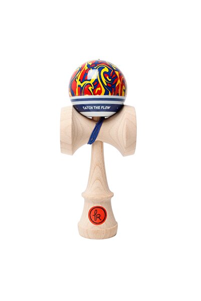 Kendama Europe Record Flow MC, lemn de fag, lacuit Match Clear, 6 x 7 x 18.5 cm