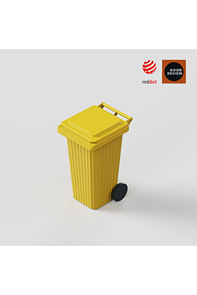 Wave Bin Pubela Europubela AETA 120 L galben clasic – super rezistenta, desig...