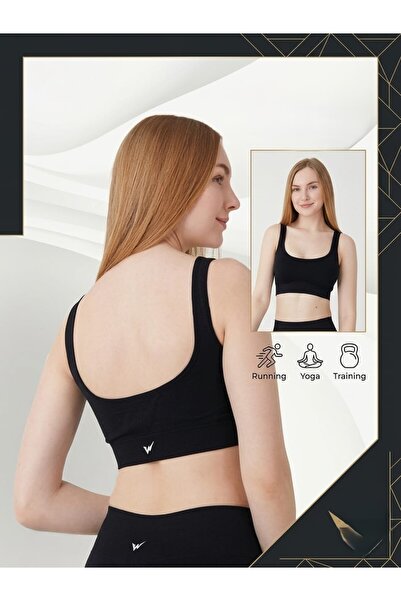 Wooster Women's Black Gathering Sports Bra / Bralet
