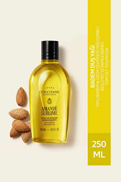 L'Occitane Badem Duş Yağı, Tatlı Badem ve Üzüm Çekirdeği Yağı İçeren Besleyic...