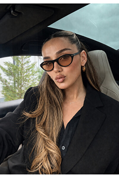 PİYESBOUTİQUE Sole Women's Men's Unisex Cat Eye Sunglasses, Uv Protection, Re...