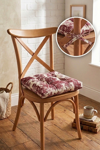 DEKOMOD 1 Pc Digital Printed Lace-Up Pofidic Chair and Picnic Cushion Multi-P...