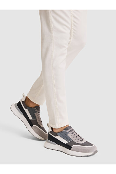 Cacharel Light Gray 100% Leather Sneaker Shoes 50322768-Vr001