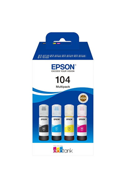 EPSON Pachet multifuncțional EcoTank cu 4 culori T 104 T 00P6