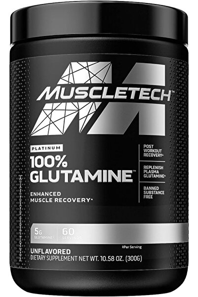 MUSCLETECH بلاتينيوم 100% جلوتامين لتعزيز استعادة العضلات، جلوتامين إل-غيرمنك...
