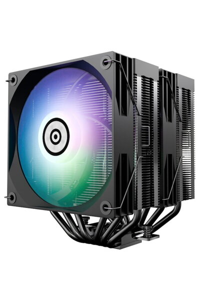 ENERMAX ETS-TD60D-ARGB, Intel / AMD, Suportă TDP de peste 250W, 2x Ventilatoa...
