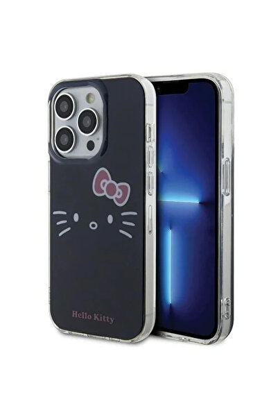 Hello Kitty Husă IML Kitty Face pentru iPhone 14 Pro - negru