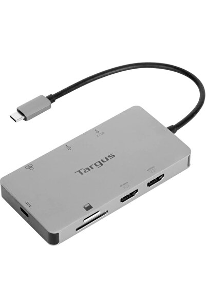 Targus Stație de andocare Uni Dual HDMI 4K, argintie - DOCK423EU