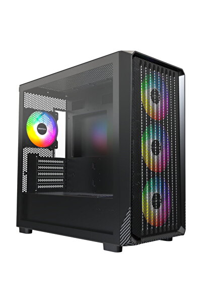 MONTECH X5M tower case black tempered glass