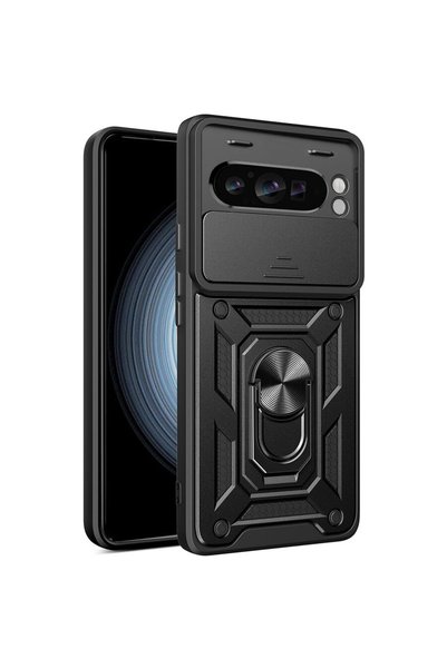 Techsuit Husă pentru Google Pixel 9 - Seria CamShield - Negru