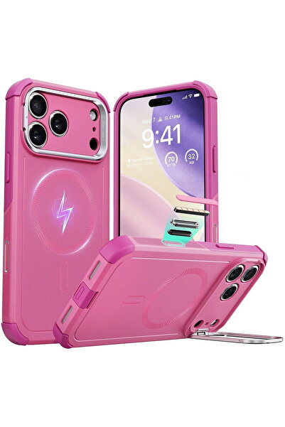 ESR Husa pentru iPhone 17 Pro - Cyber Armor Kickstand - Rosy Pink