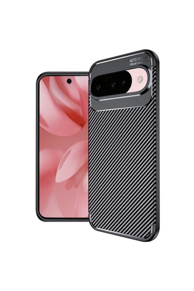 Techsuit Husă pentru Google Pixel 10 / 10 Pro - Fibră de carbon - Negru