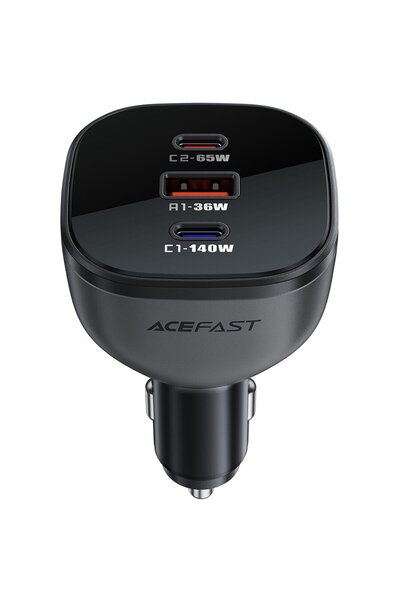 Acefast 2x USB-C + 1x USB-A PD 3.1 QC 4+ 165W Negru