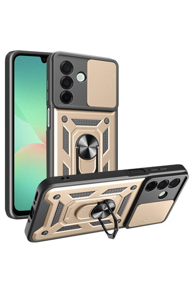 Techsuit Husă pentru Samsung Galaxy A26 5G - Seria CamShield - Auriu