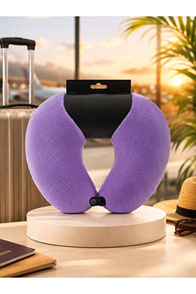 Toyzoy Toys Seyahat Boyun Yastığı Mor 40 cm – Rahat & Yumuşak Destek Yastığı