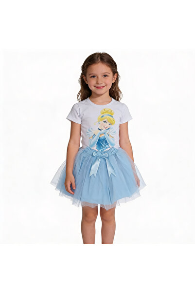 joyland Joyland Girls' Cinderella Full Sleeve Set, 2-Piece (Printed T-Shirt &...