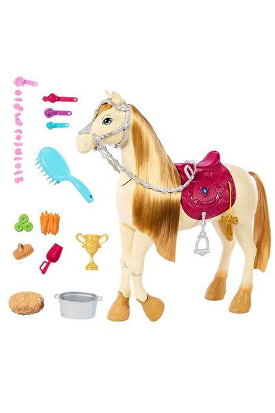 Barbie Sesli ve Işıklı Gizemleri Büyük At Kovalamacası Dans ve Gösteri Atı HXJ42