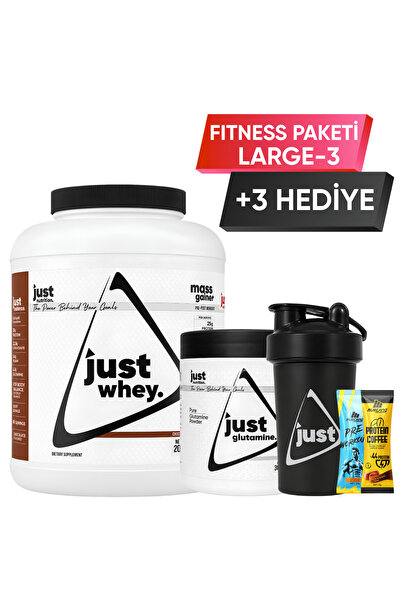 Just Nutrition Fitness Paketi - Large 3 + 3 Hediye (Protein Tozu + Glutamin)