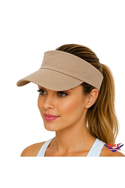 AXE SPORTSWEAR Șapcă cu vizor din bronz, cu velcro reglabil pe spate, protecț...