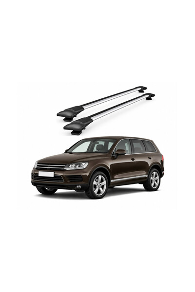 ART Bare portbagaj transversale auto aluminiu compatibile Volkswagen Touareg ...