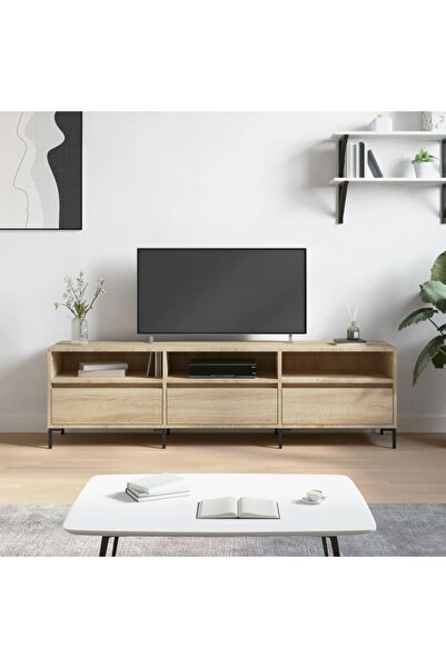 Concept Comodă TV, stejar sonoma, 150x30x44,5 cm, lemn prelucrat