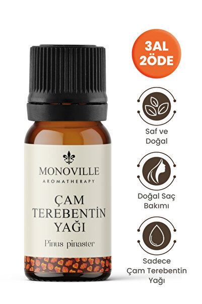Monoville Çam Terebentin Uçucu Yağı 10 ml Saf ve Doğal (Pine Turpentine Essen...