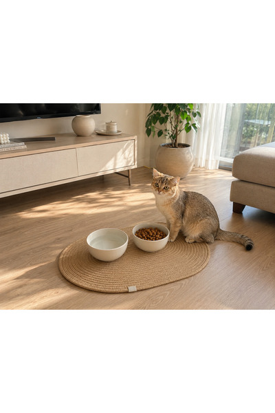 ÖRGÜM Kedi Paspası Kedi Mama Paspası