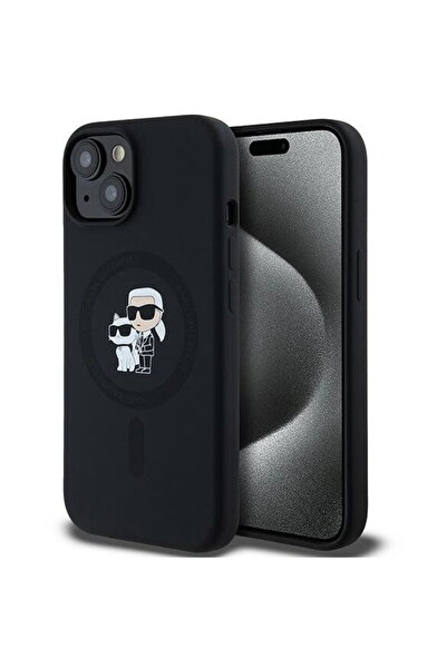 Karl Lagerfeld Husa pentru iPhone 15 Plus / iPhone 14 Plus - Silicone MagSafe...