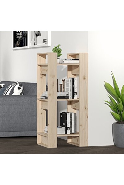 Concept Bibliotecă/Separator cameră, 41x35x91 cm, lemn masiv pin
