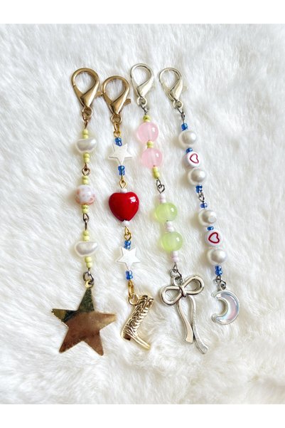 Poshy Atelier Pants Hair Charm Bag Wallet Accessory Shoe Ornament Keychain