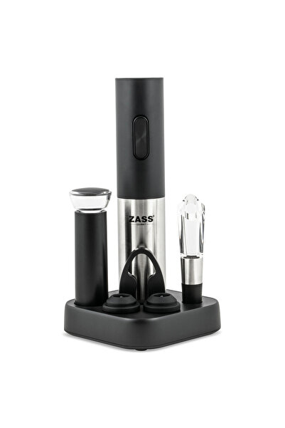Zass Set deschizător electric de vinuri Gourmet ZEWS 02, negru