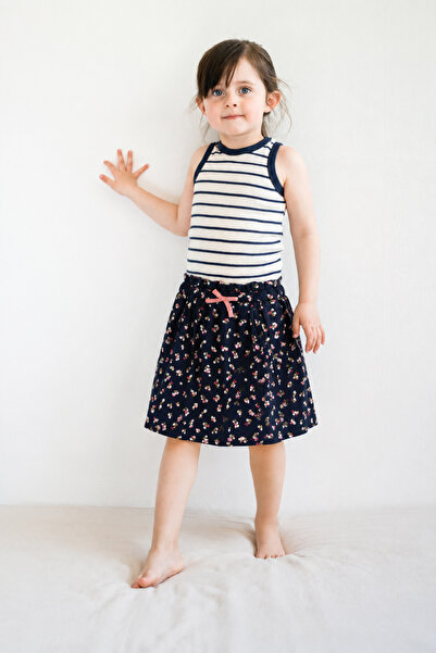 Cigit Pocketed Skirt 2-10 Years Anthracite